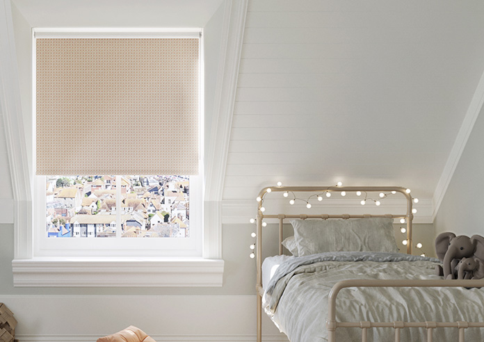 Leaf Tile, Heritage Pink - Twist&Fit Roller Blind - Image 3